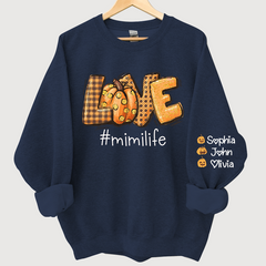 Lofaris Love Mimi Life Autumn Pumpkins Custom Sweatshirt