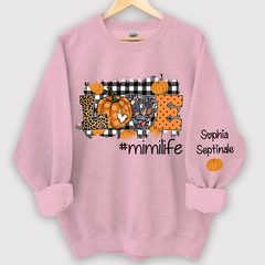 Lofaris Love Mimi Life Pumpkin Autumn Custom Sweatshirt