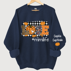 Lofaris Love Mimi Life Pumpkin Autumn Custom Sweatshirt