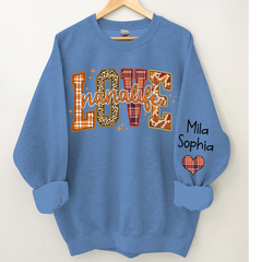 Lofaris Love Nana Life Grandkids Autumn Custom Sweatshirt
