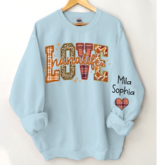 Lofaris Love Nana Life Grandkids Autumn Custom Sweatshirt