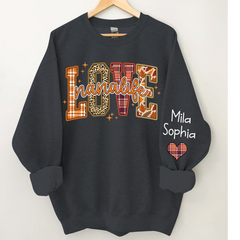 Lofaris Love Nana Life Grandkids Autumn Custom Sweatshirt