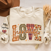 Lofaris Love Nana Life Grandkids Autumn Custom Sweatshirt