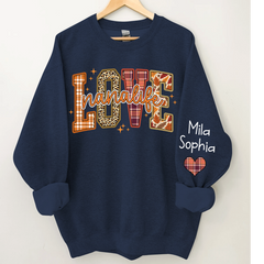 Lofaris Love Nana Life Grandkids Autumn Custom Sweatshirt