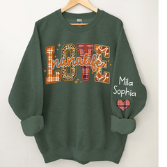 Lofaris Love Nana Life Grandkids Autumn Custom Sweatshirt