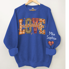 Lofaris Love Nana Life Grandkids Autumn Custom Sweatshirt