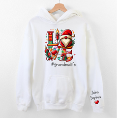 Lofaris Love Personalized Gift For Grandma and Kids Hoodie