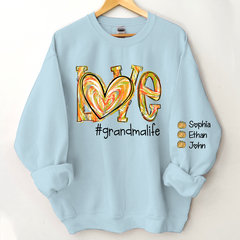 Lofaris Love Pumpkin Color Painted Autumn Custom Sweatshirt