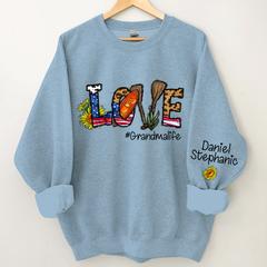 Lofaris Sunflower Leopard Mimi And Grandkids CTH01 Sweatshirt
