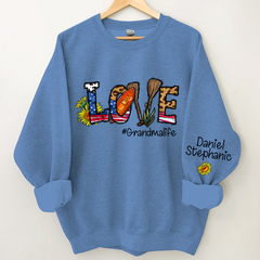 Lofaris Sunflower Leopard Mimi And Grandkids CTH01 Sweatshirt