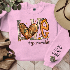 Lofaris Love Yellow Heart Flower Autumn Custom Sweatshirt