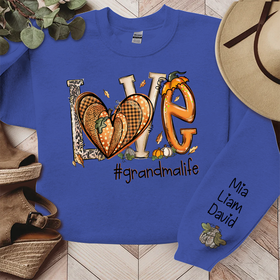 Lofaris Love Yellow Heart Flower Autumn Custom Sweatshirt