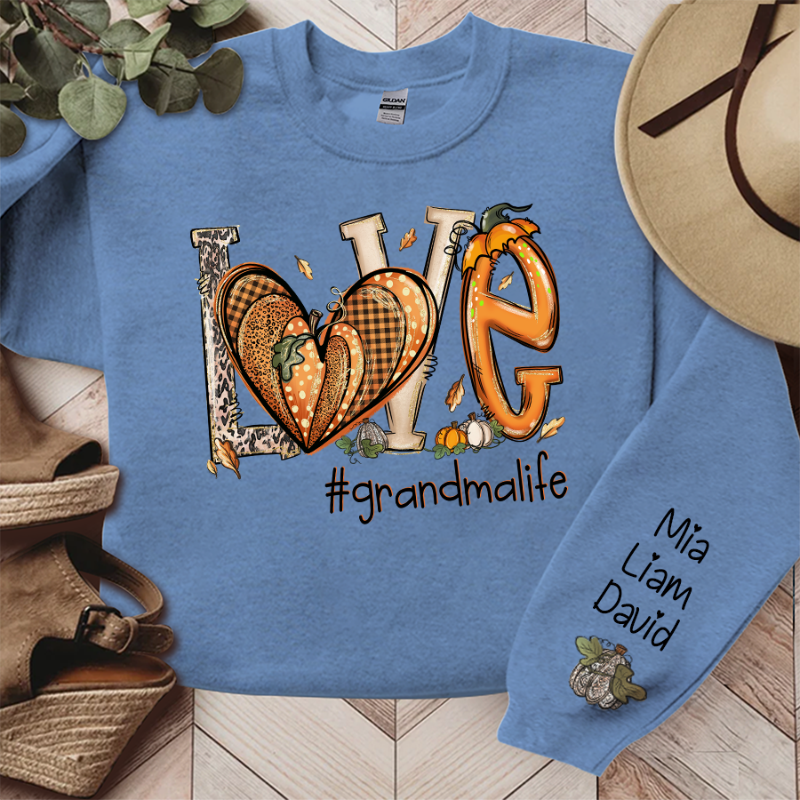 Lofaris Love Yellow Heart Flower Autumn Custom Sweatshirt