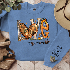 Lofaris Love Yellow Heart Flower Autumn Custom Sweatshirt