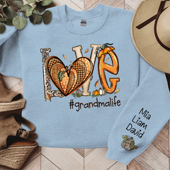 Lofaris Love Yellow Heart Flower Autumn Custom Sweatshirt