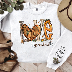 Lofaris Love Yellow Heart Flower Autumn Custom Sweatshirt
