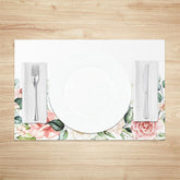 Lofaris Lovely Bloom Flowers Leaf Spring Set Of 4 Placemats