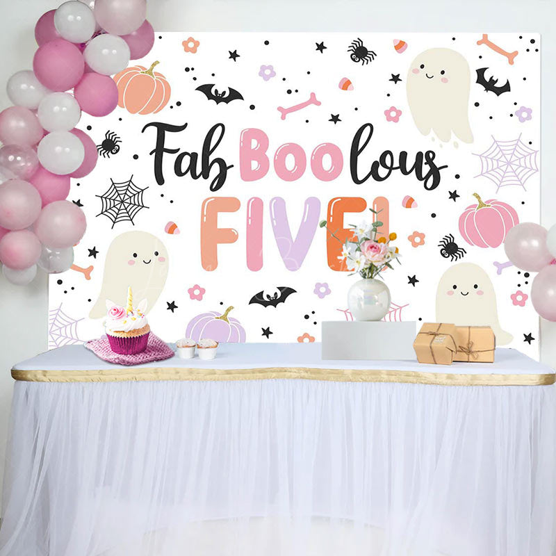 Lofaris Lovely Boo Pink Halloween 5th Birthday For Girls