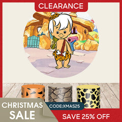 (Ship In 24HR) Lovely Child Cartoon Themed Birthday Round Backdrop Kit