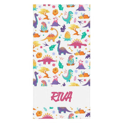 Lofaris Lovely Dinosaurs Volcano Repeat Custom Beach Towel