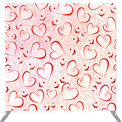Lofaris Lovely Hearts Pattern Pink Valentines Day Backdrop