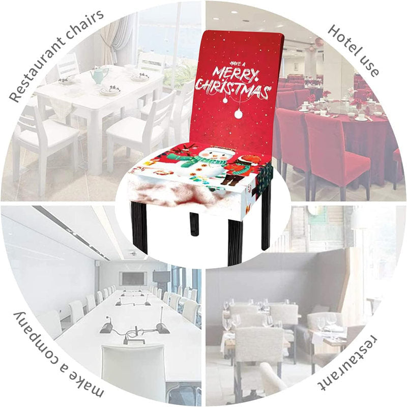 Lofaris Lovely Snowman Merry Christmas Red Table Cloth Set
