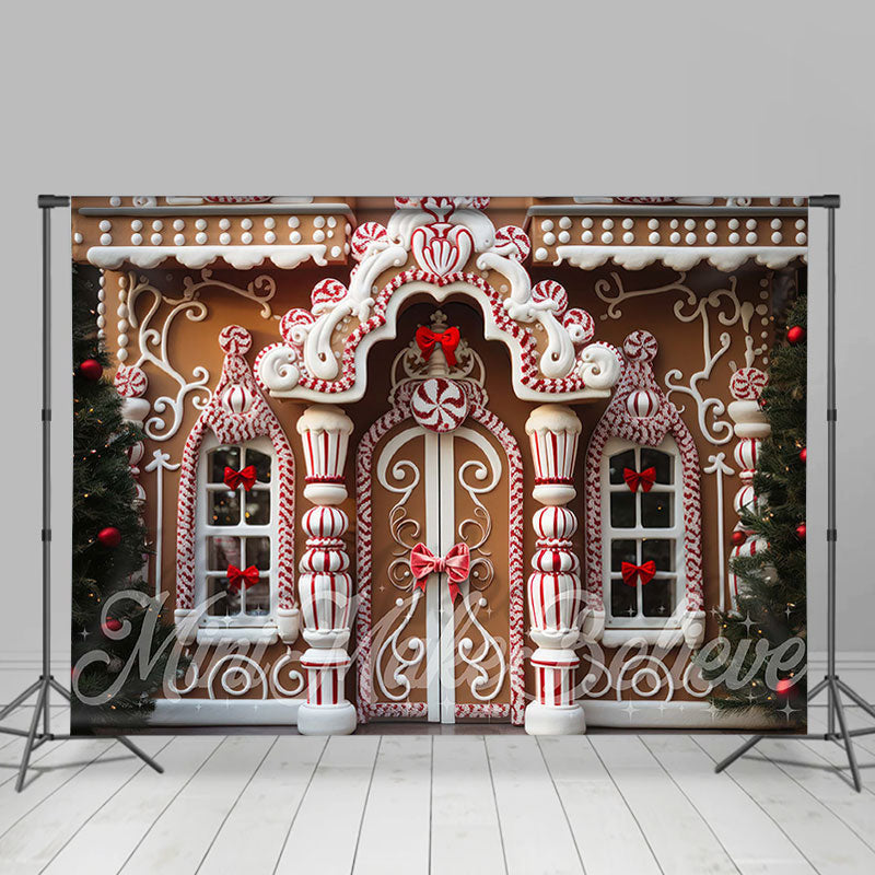 Lofaris Luxury Gingerbread Candy House Christmas Backdrop