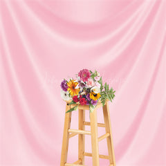 Lofaris Luxury Pink Drape Glossy Silk Photo Booth Backdrop