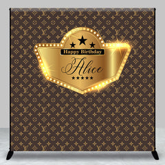 Lofaris Lv Vintage Gold Vip Custom Birthday Backdrop