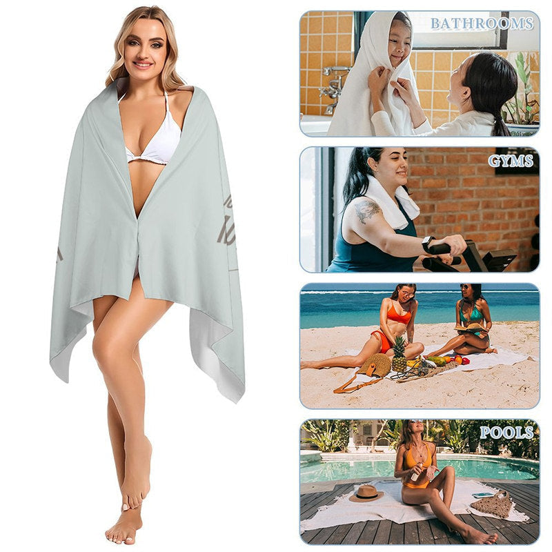 Lofaris Magic Mom - day Floral Custom Photo Beach Towel