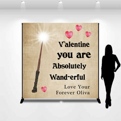 Lofaris Magic Wand Retro Page Custom Valentines Day Backdrop