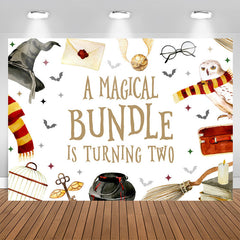 Lofaris Magical Bundle Is Turning Two 2nd Birthday Backdrop