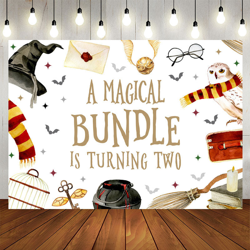 Lofaris Magical Bundle Is Turning Two 2nd Birthday Backdrop