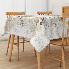 Lofaris Magnificent Flower Pattern Rectangle Tablecloth