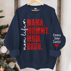 Lofaris Momlife Mama Mommy Mom Bruh With Kids Gift For TH Sweatshirt