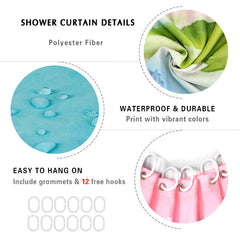 Lofaris Marble Texture Fashion Decorative Shower Curtain