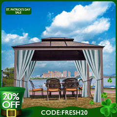 (7 Day Delivery) Blue Home Decor Pergola Waterproof Grommet Top Outdoor Curtains for Front Porch