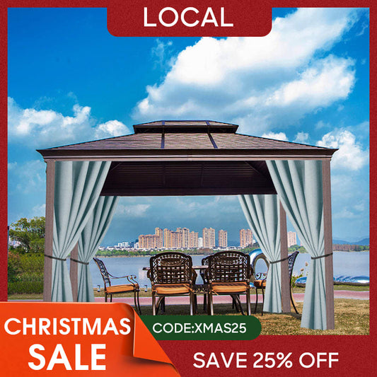 (7 Day Delivery) Blue Home Decor Pergola Waterproof Grommet Top Outdoor Curtains for Front Porch