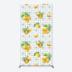 Lofaris Mediterranean Lemon Bohemia Arch Birthday Backdrop
