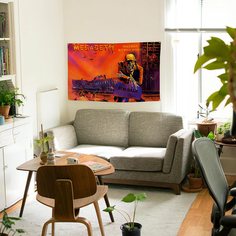 Lofaris Megadeth Band Peace Sells For Sale Wall Tapestry