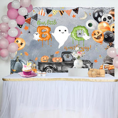 Lofaris Melted Little Boo Halloween Baby Shower Backdrop