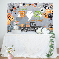 Lofaris Melted Little Boo Halloween Baby Shower Backdrop