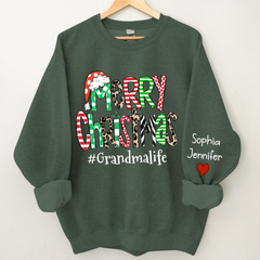 Lofaris Merry Christmas Grandma Life And Kids CTH01 Sweatshirt