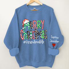Lofaris Merry Christmas Grandma Life And Kids CTH01 Sweatshirt