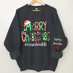Lofaris Merry Christmas Grandma Life And Kids CTH01 Sweatshirt