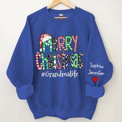 Lofaris Merry Christmas Grandma Life And Kids CTH01 Sweatshirt