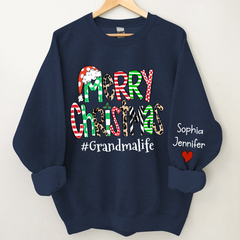 Lofaris Merry Christmas Grandma Life And Kids CTH01 Sweatshirt