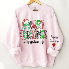 Lofaris Merry Christmas Grandma Life And Kids CTH01 Sweatshirt
