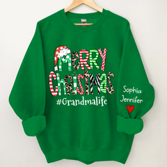 Lofaris Merry Christmas Grandma Life And Kids CTH01 Sweatshirt