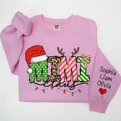 Lofaris Merry Christmas Mimi Claus Light Custom Sweatshirt